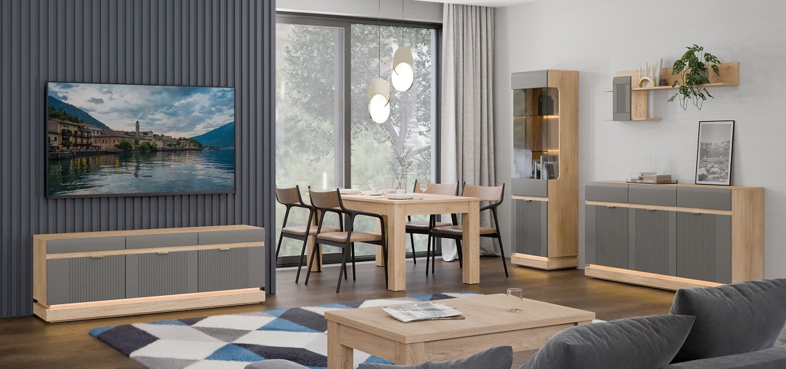 System Milton dąb cremona torro/szary